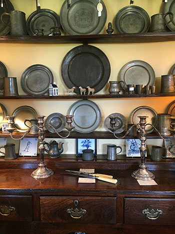 glassware mirrors brass